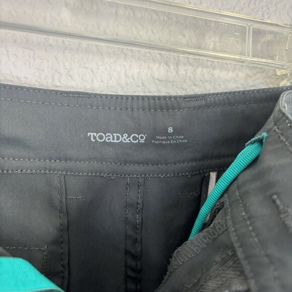 Toad & Co. Metrolite Hiking Shorts Size 8 Gray Drawstring Outdoor Toad&Co - Picture 8 of 9